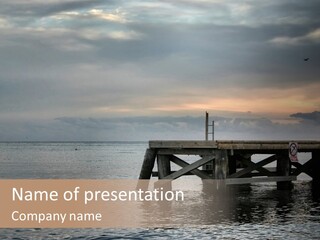 Evening Pier PowerPoint Template