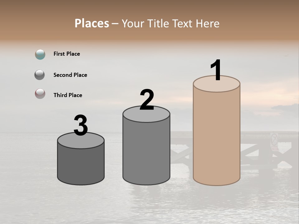 Evening Pier PowerPoint Template