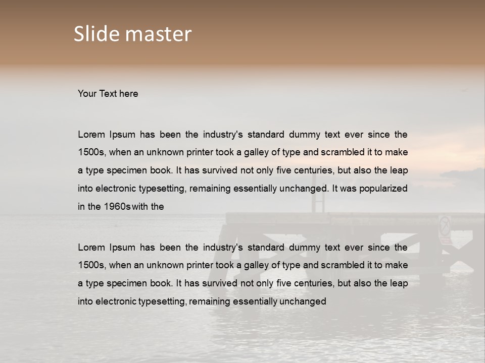 Evening Pier PowerPoint Template