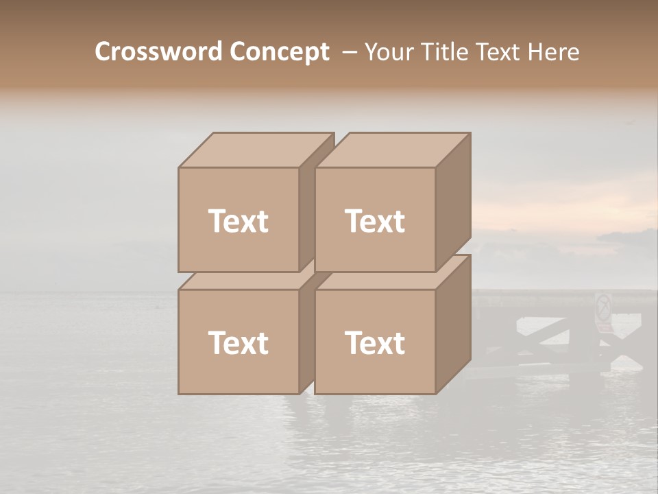 Evening Pier PowerPoint Template