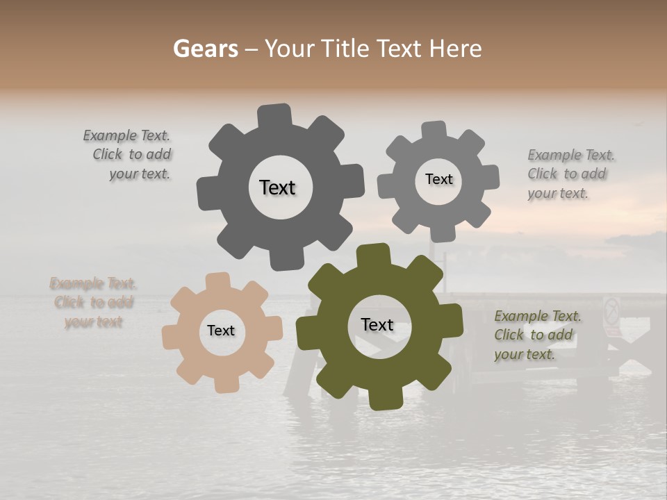 Evening Pier PowerPoint Template