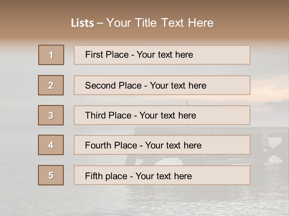 Evening Pier PowerPoint Template
