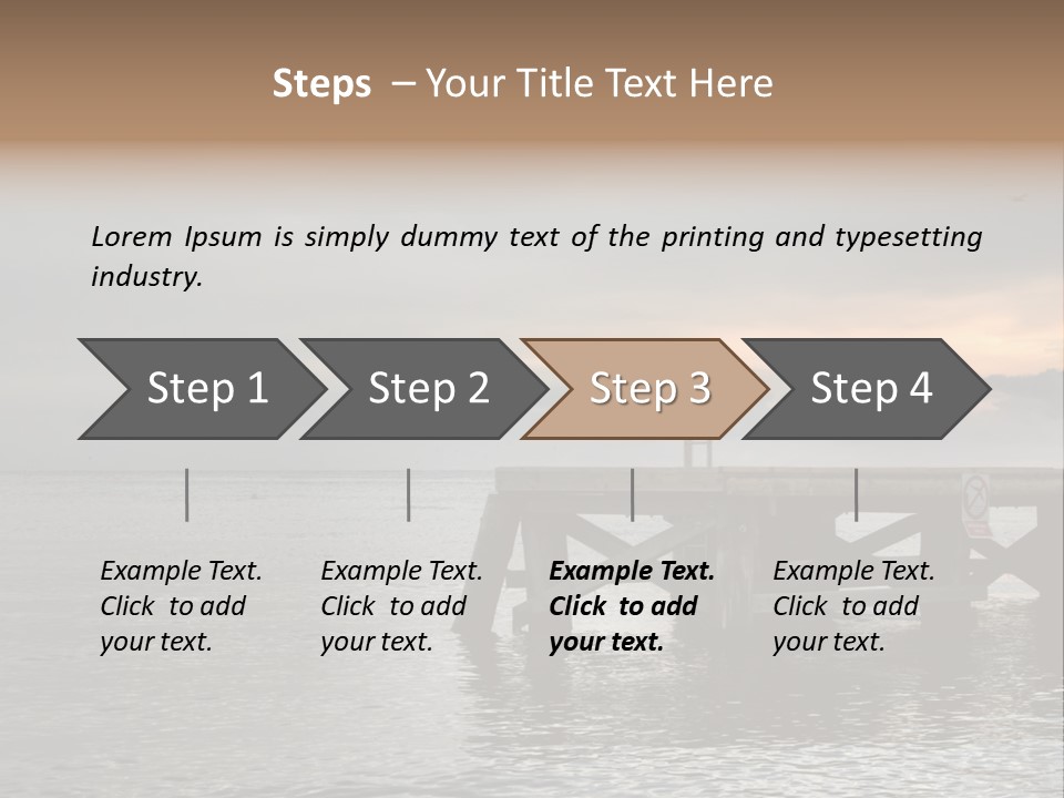 Evening Pier PowerPoint Template