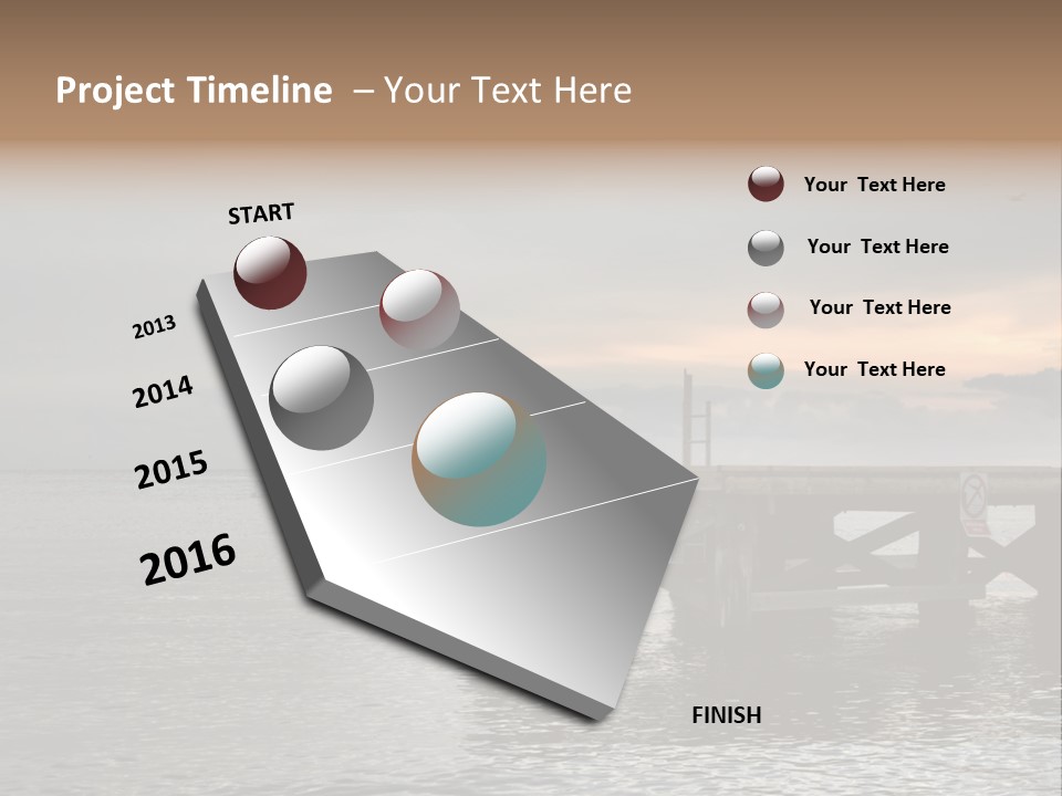 Evening Pier PowerPoint Template