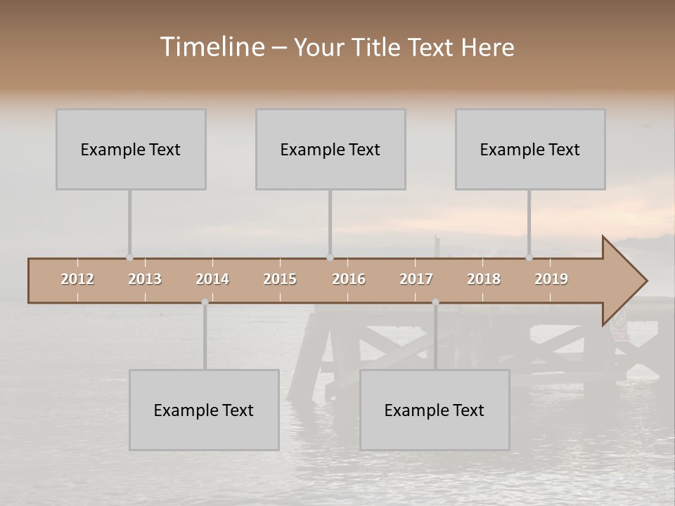 Evening Pier PowerPoint Template