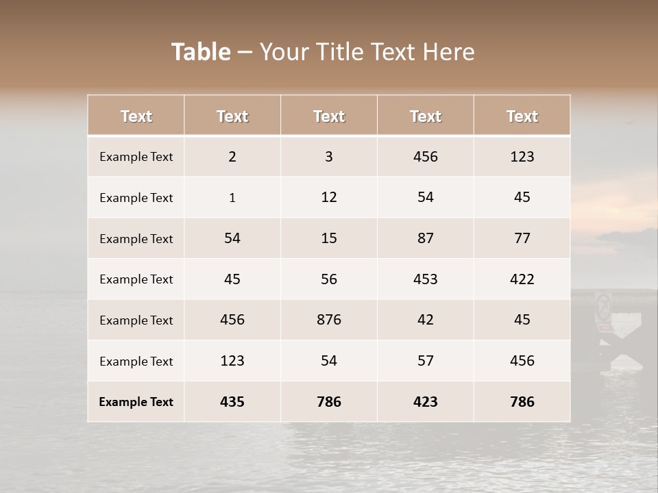 Evening Pier PowerPoint Template