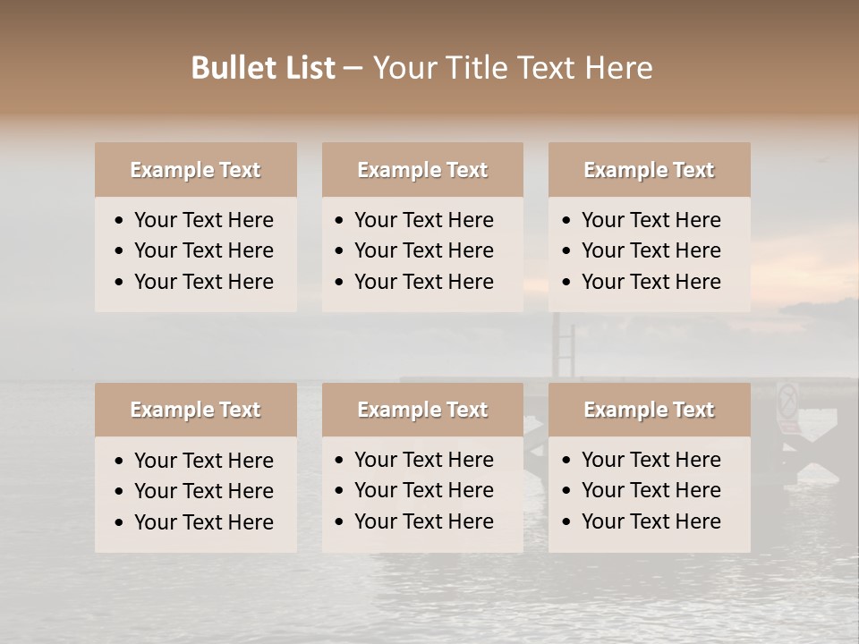 Evening Pier PowerPoint Template