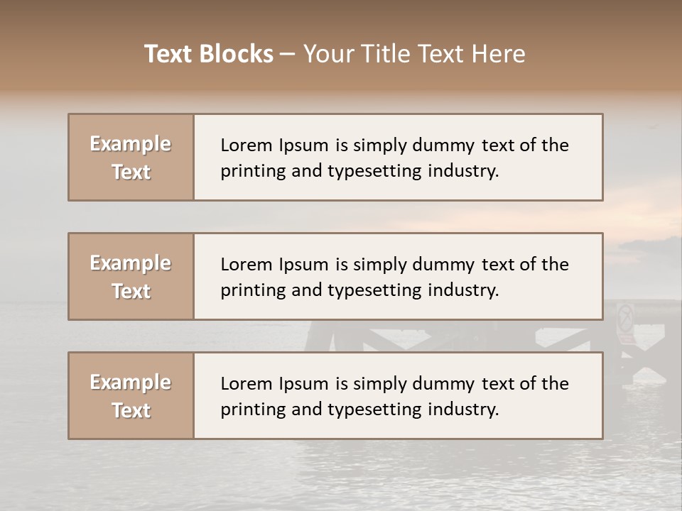 Evening Pier PowerPoint Template