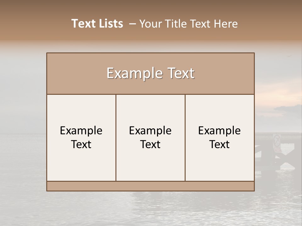 Evening Pier PowerPoint Template