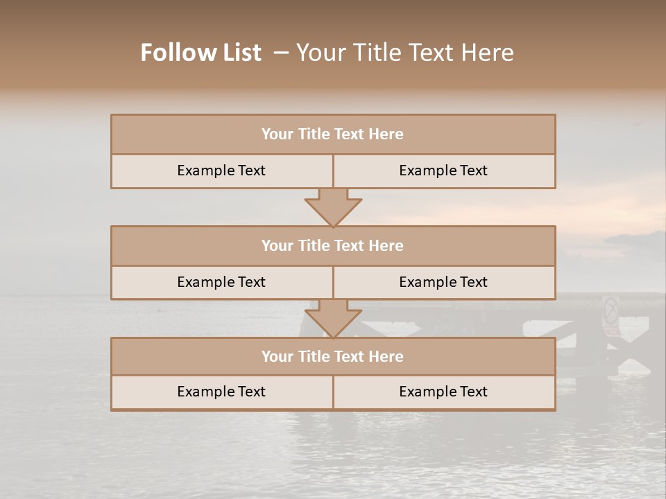 Evening Pier PowerPoint Template