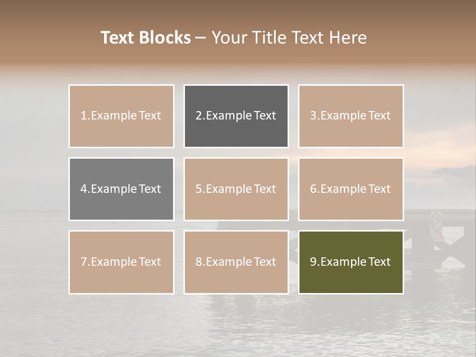 Evening Pier PowerPoint Template