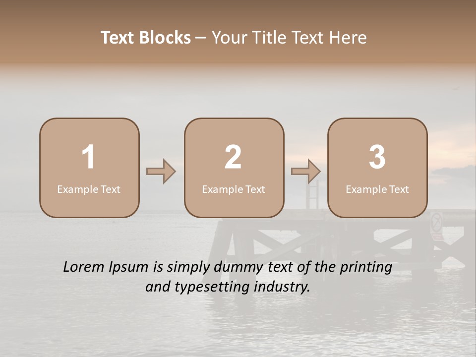 Evening Pier PowerPoint Template