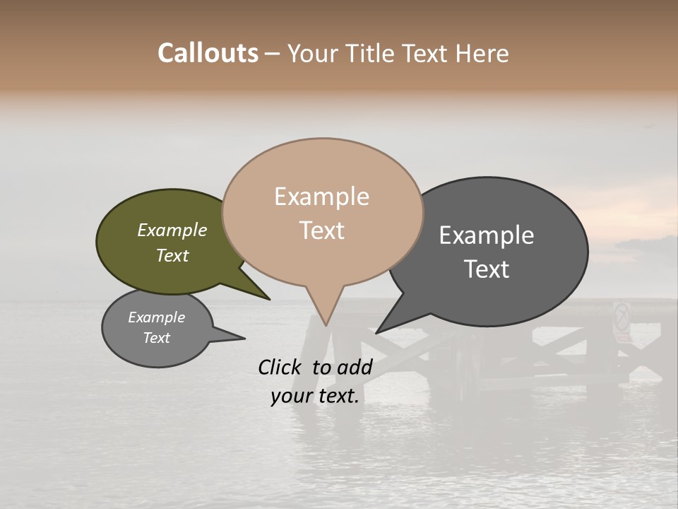 Evening Pier PowerPoint Template