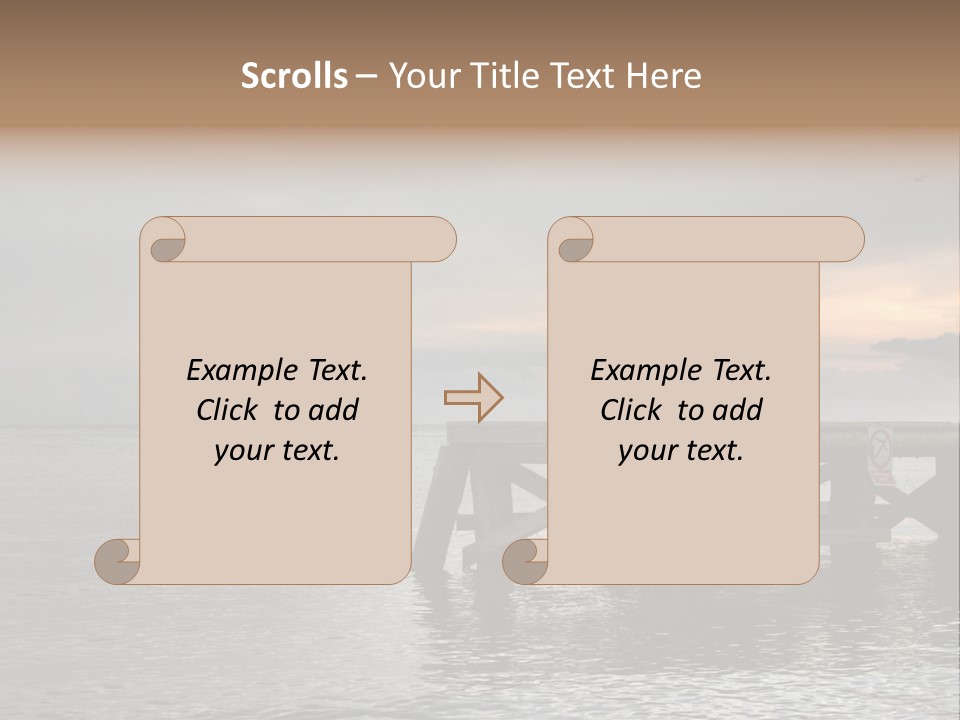 Evening Pier PowerPoint Template
