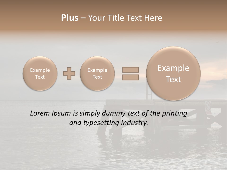 Evening Pier PowerPoint Template