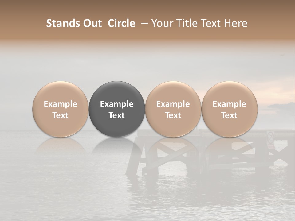 Evening Pier PowerPoint Template