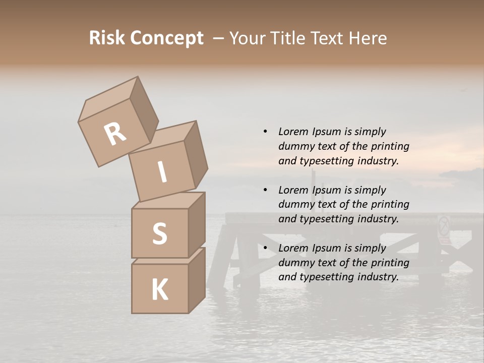 Evening Pier PowerPoint Template