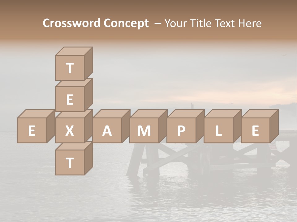 Evening Pier PowerPoint Template