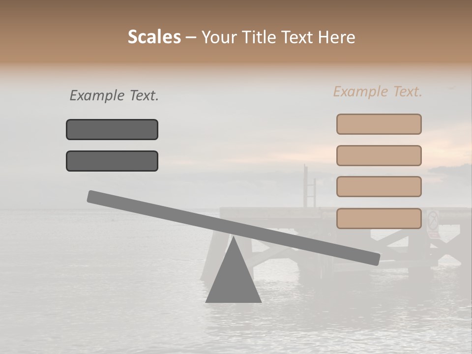 Evening Pier PowerPoint Template