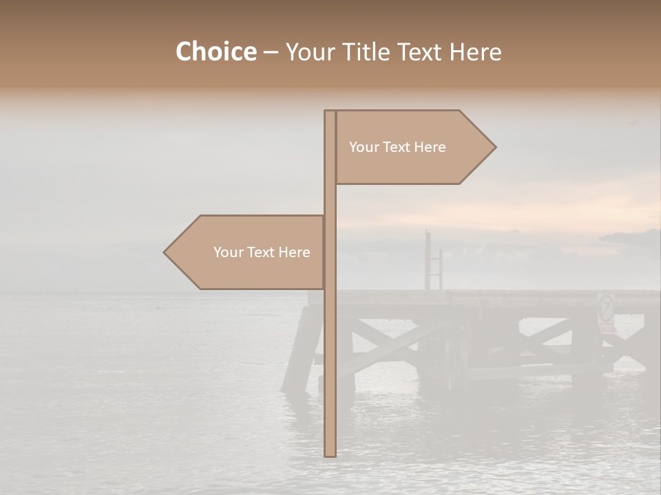 Evening Pier PowerPoint Template