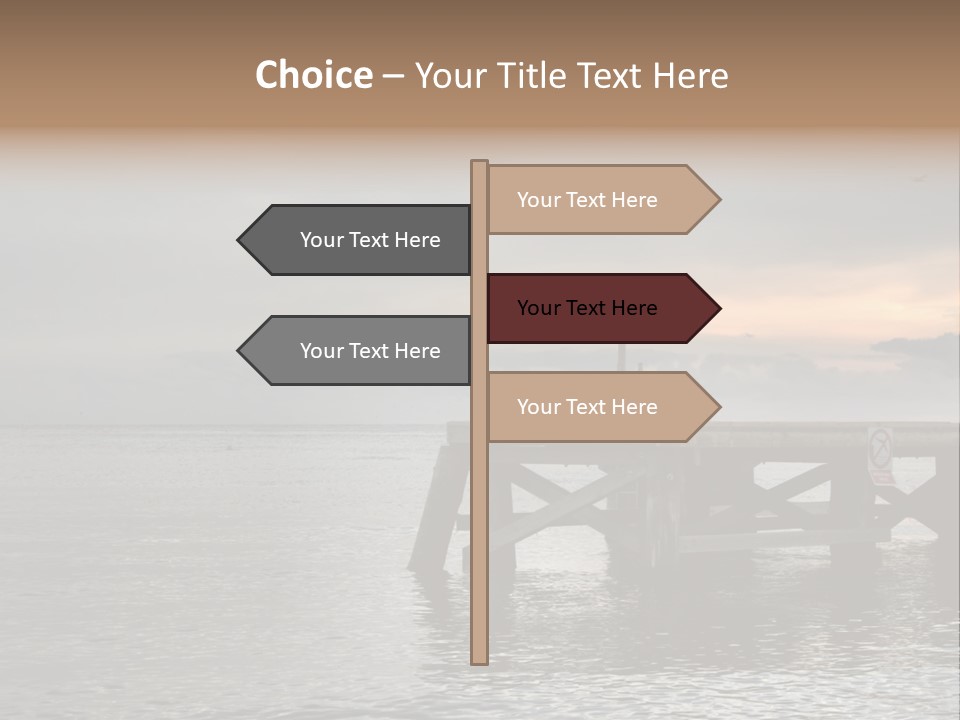 Evening Pier PowerPoint Template