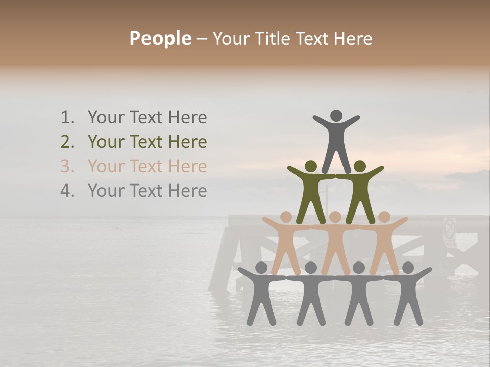 Evening Pier PowerPoint Template