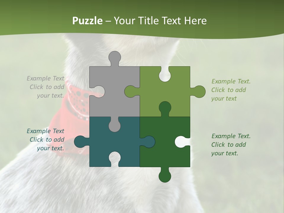 6 Week Old Blue Heeler Puppy Dog PowerPoint Template