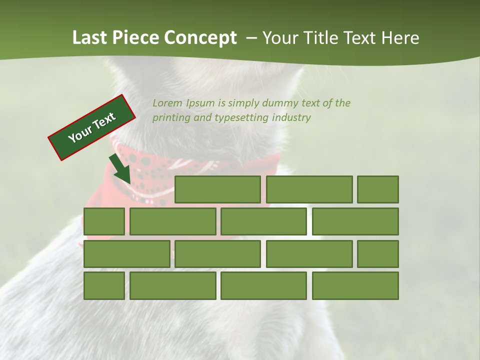 6 Week Old Blue Heeler Puppy Dog PowerPoint Template