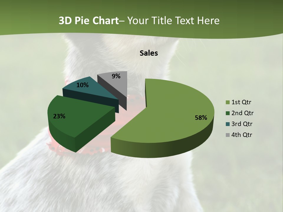 6 Week Old Blue Heeler Puppy Dog PowerPoint Template