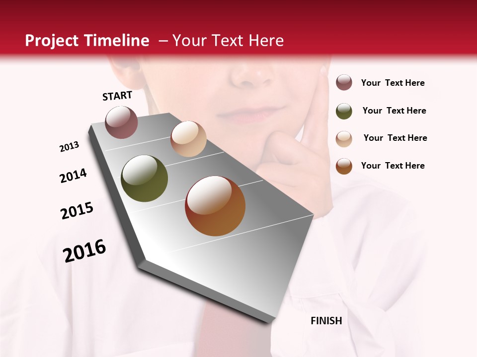 Thinking Boy PowerPoint Template