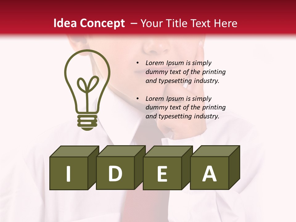 Thinking Boy PowerPoint Template