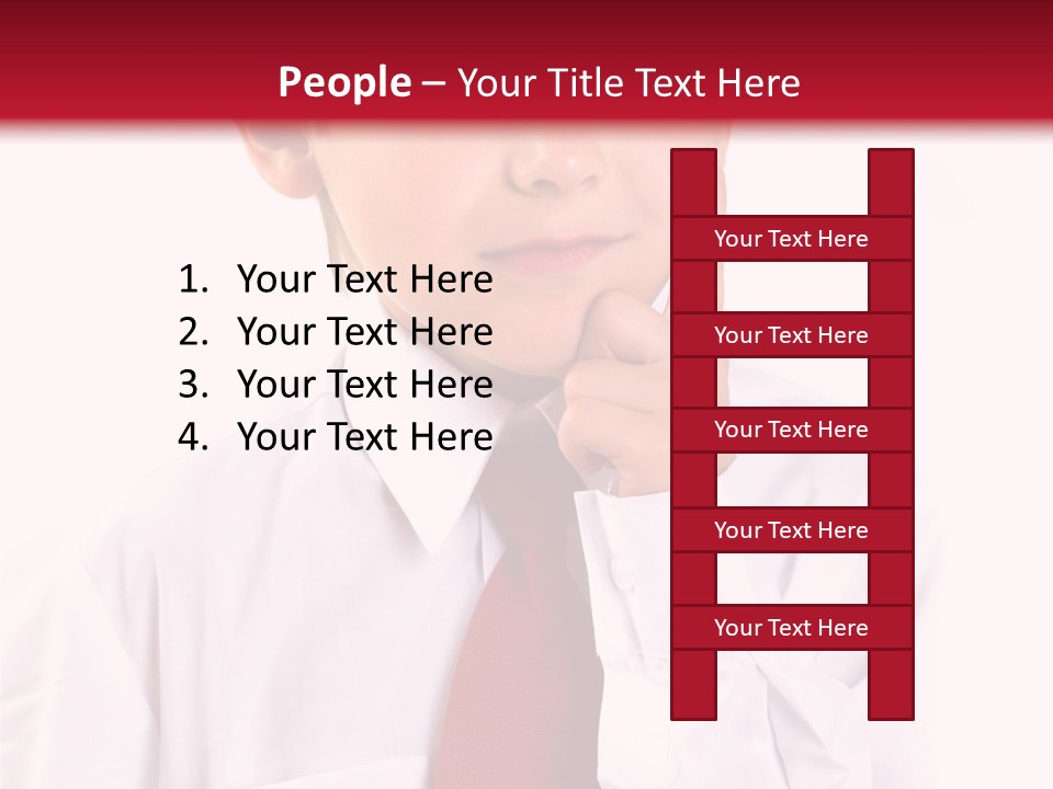 Thinking Boy PowerPoint Template