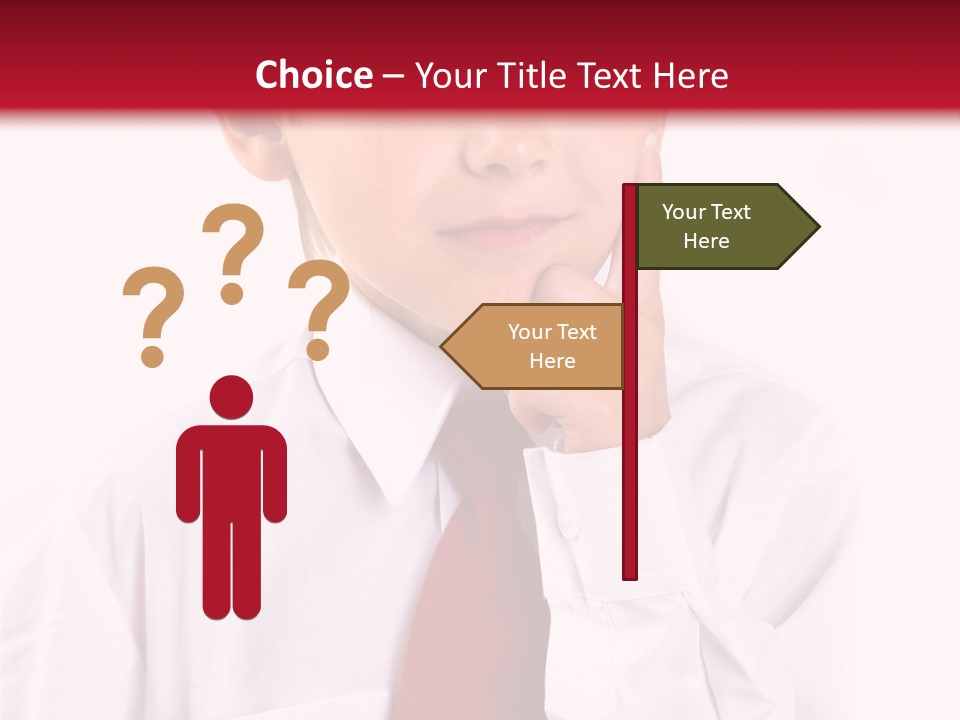 Thinking Boy PowerPoint Template