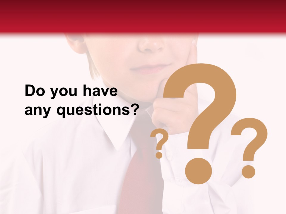 Thinking Boy PowerPoint Template