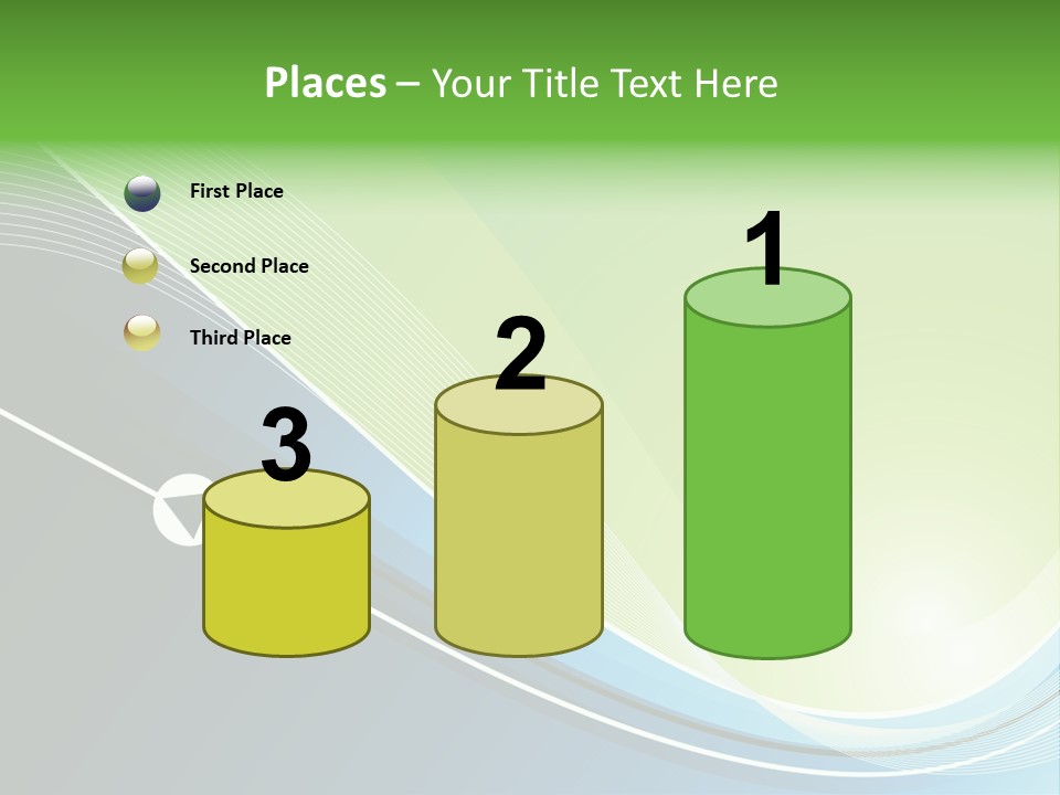 A Vector Background In Green And Blue PowerPoint Template