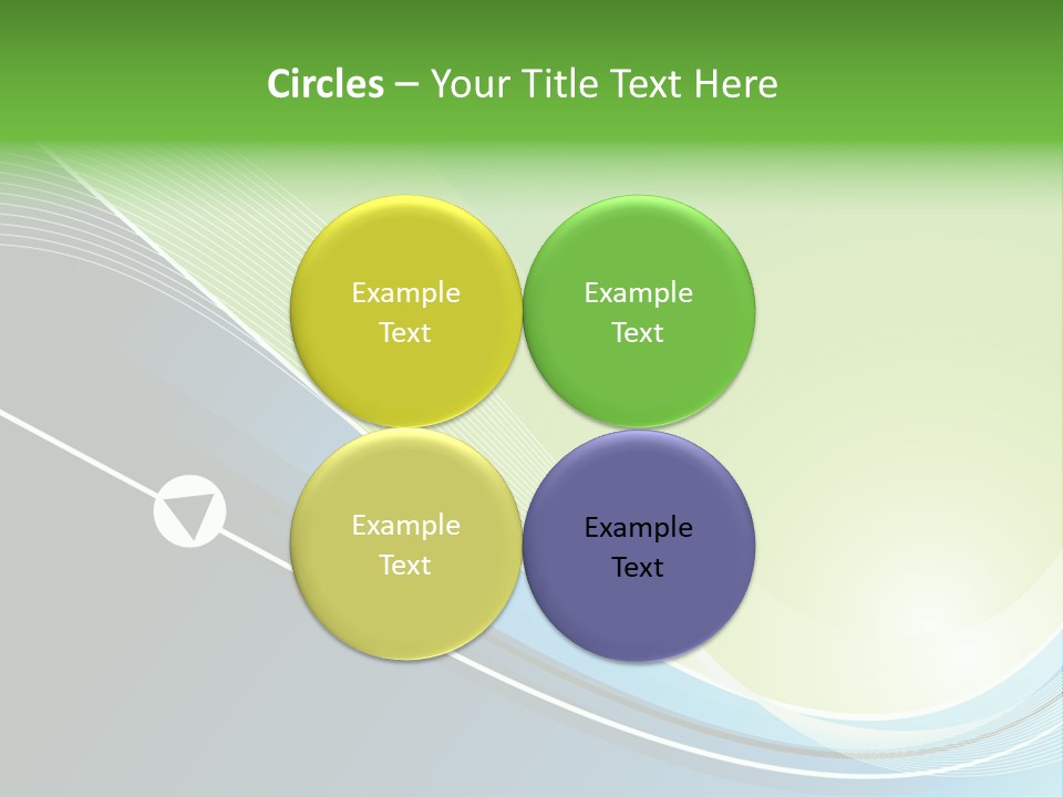 A Vector Background In Green And Blue PowerPoint Template