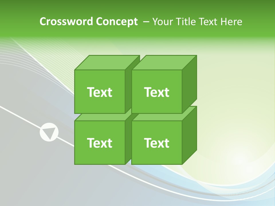 A Vector Background In Green And Blue PowerPoint Template