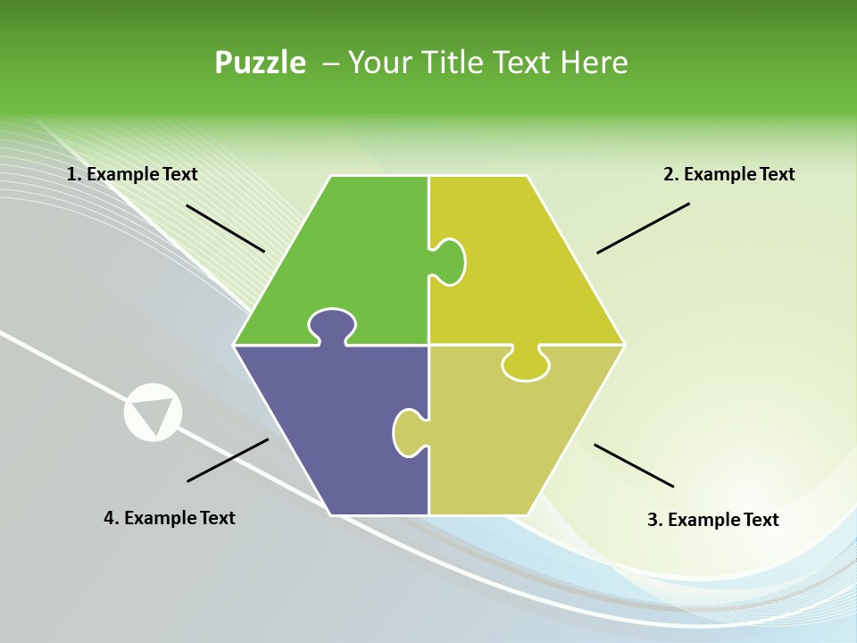 A Vector Background In Green And Blue PowerPoint Template