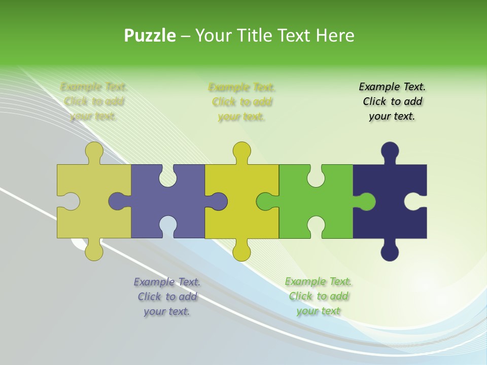 A Vector Background In Green And Blue PowerPoint Template