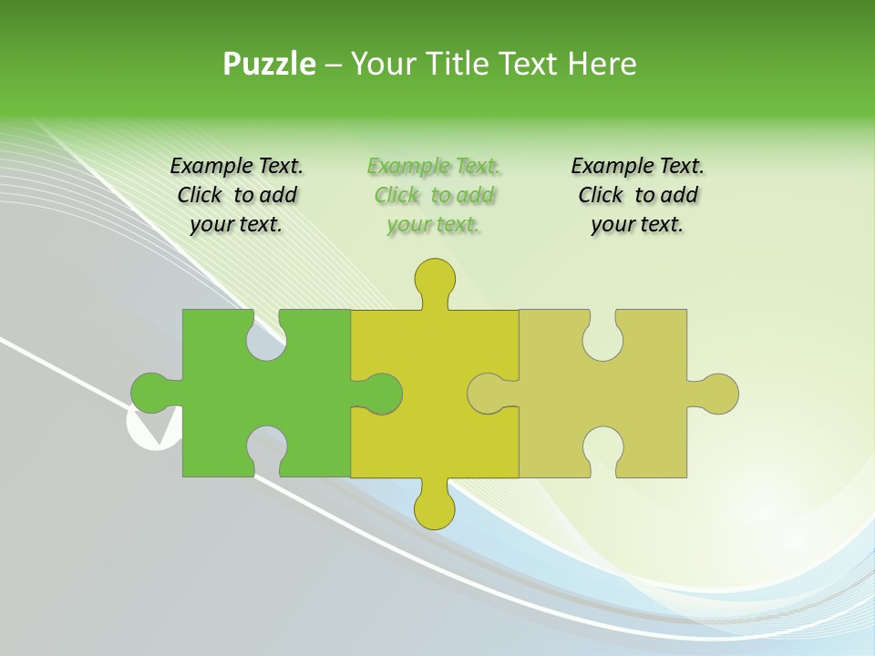 A Vector Background In Green And Blue PowerPoint Template