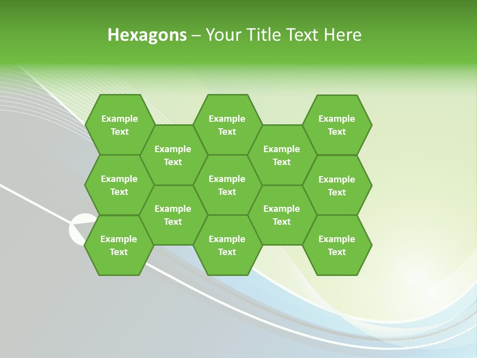 A Vector Background In Green And Blue PowerPoint Template