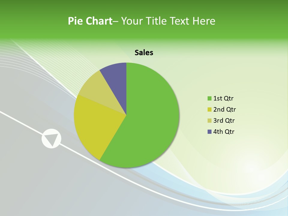 A Vector Background In Green And Blue PowerPoint Template