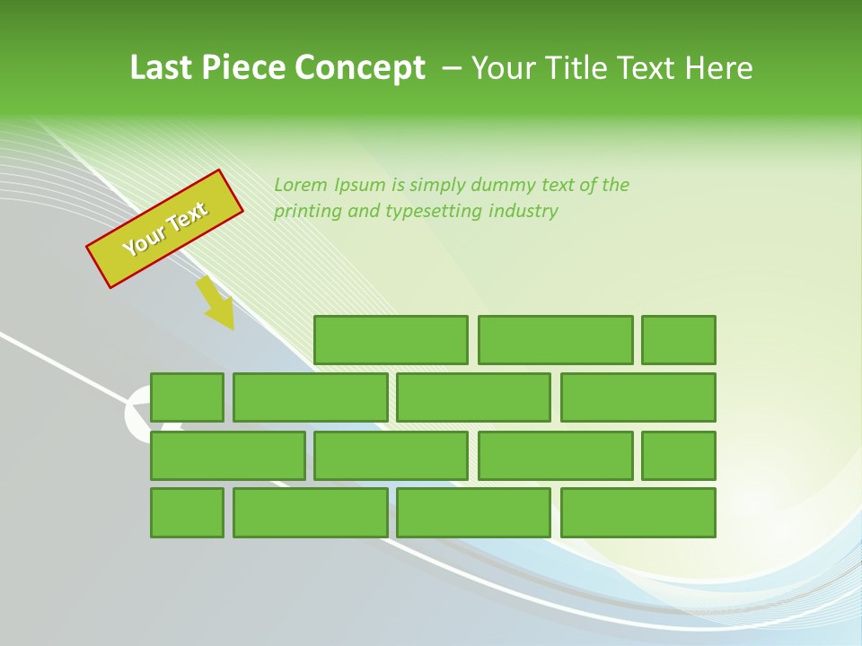 A Vector Background In Green And Blue PowerPoint Template