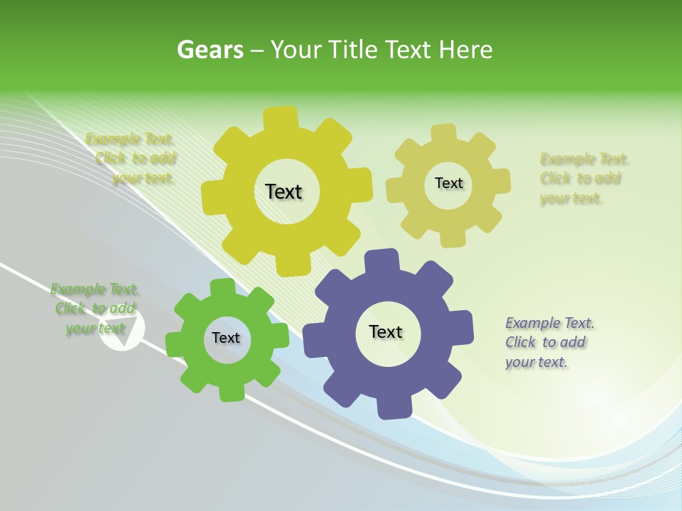 A Vector Background In Green And Blue PowerPoint Template