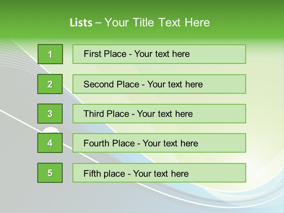 A Vector Background In Green And Blue PowerPoint Template
