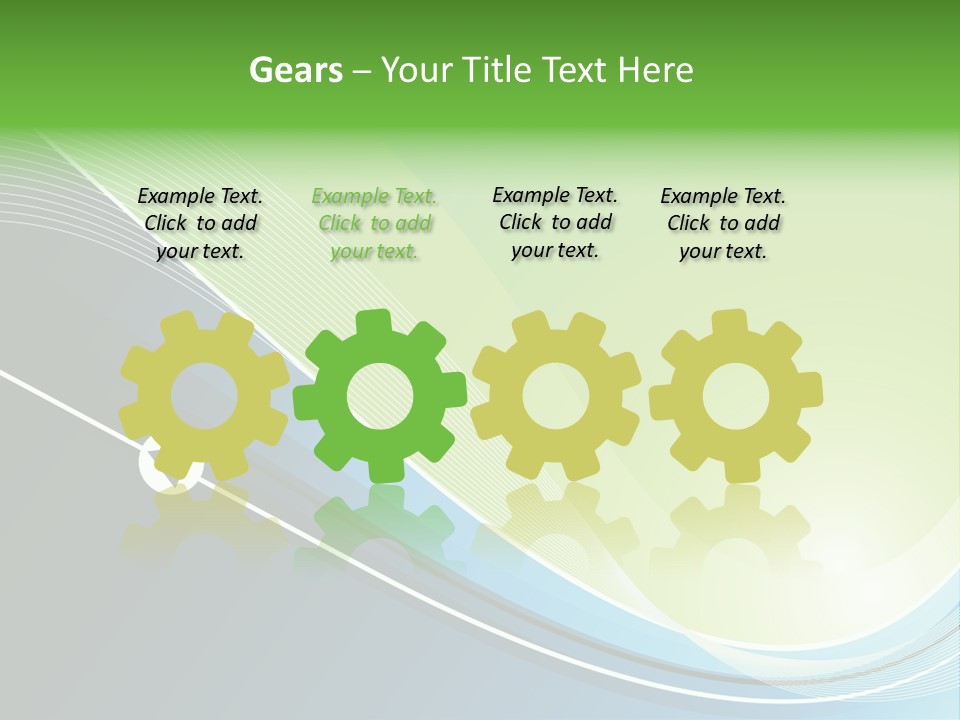 A Vector Background In Green And Blue PowerPoint Template