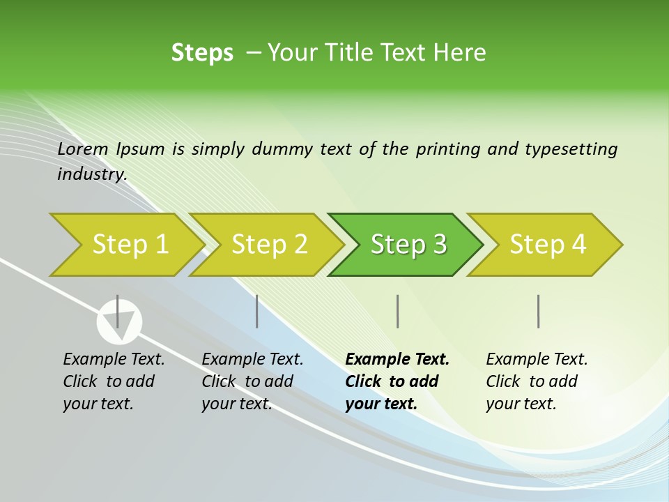 A Vector Background In Green And Blue PowerPoint Template