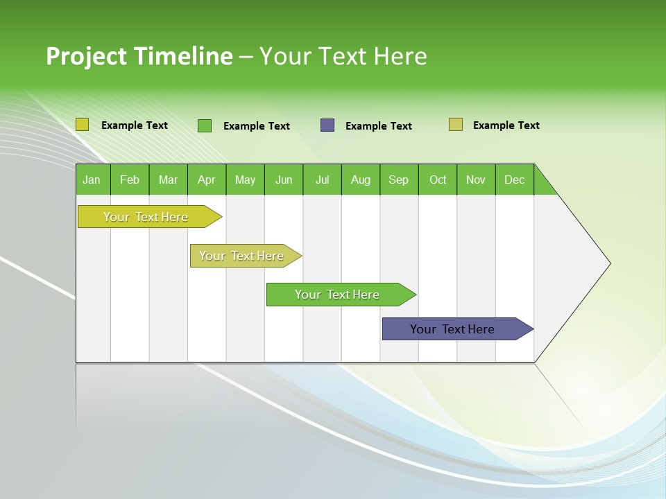 A Vector Background In Green And Blue PowerPoint Template