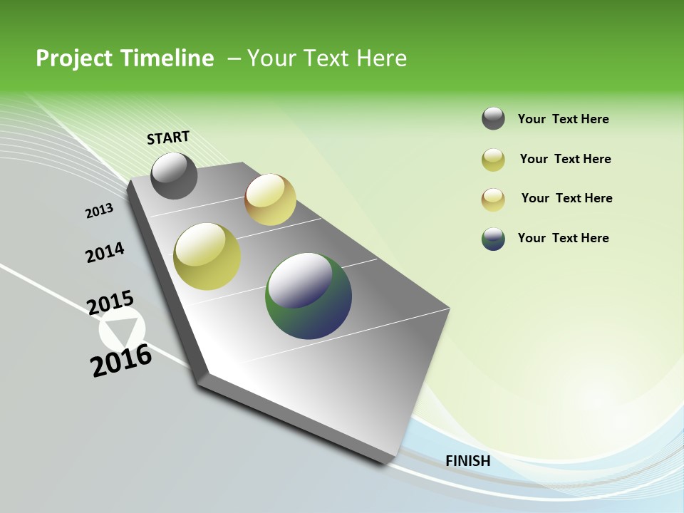 A Vector Background In Green And Blue PowerPoint Template