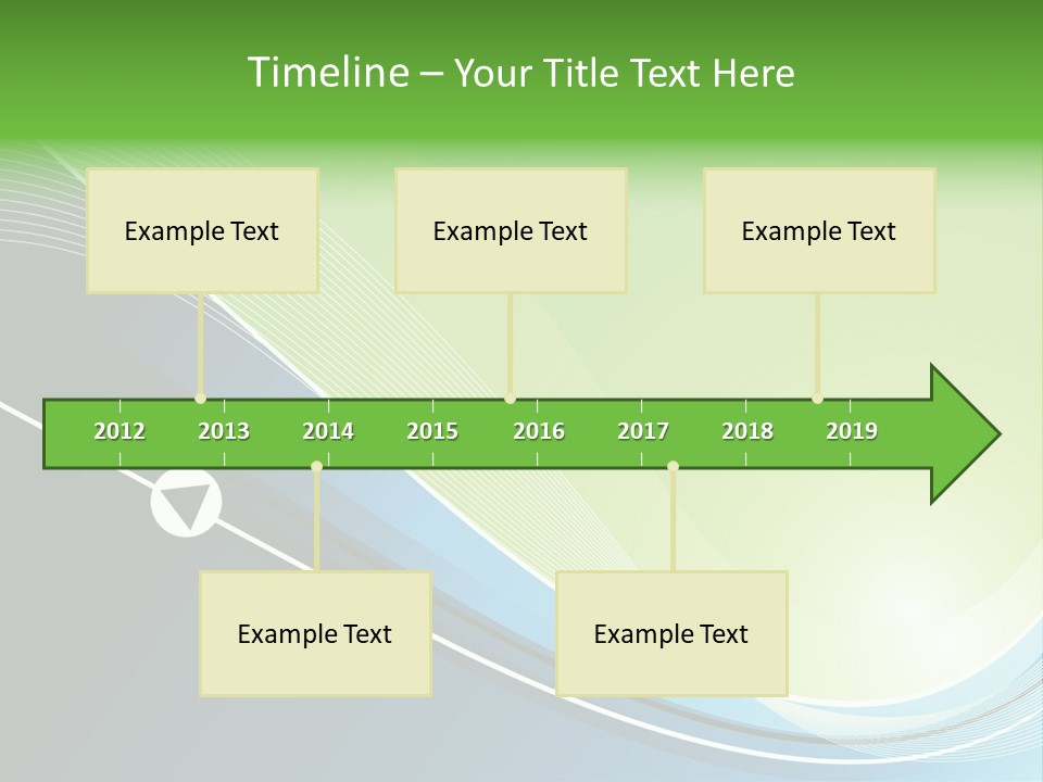 A Vector Background In Green And Blue PowerPoint Template